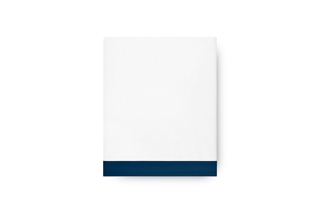 Amalia Prado Flat Sheet - White-Midnight