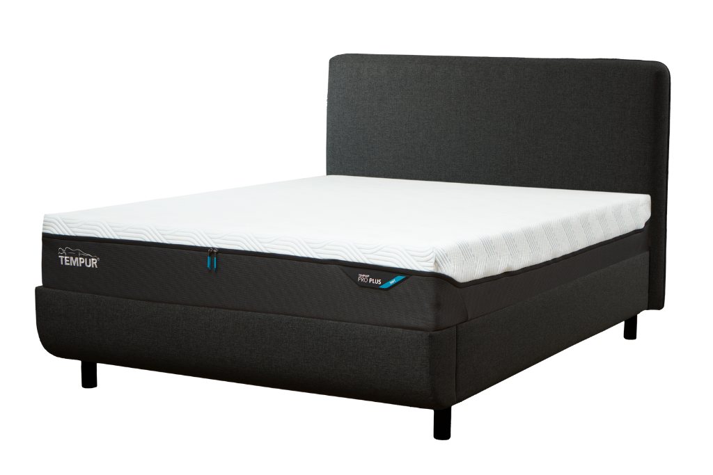 TEMPUR® Arc™ Ottoman Bed with Form Headboard - Dark Grey