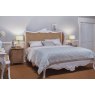Floral Caned Bed White