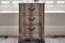Georgian Silver Leafed Bedside Table Chest