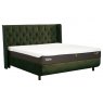 TEMPUR® Arc™ Ottoman Bed with Luxury Headboard - Green
