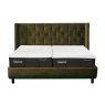 TEMPUR® Arc™ Adjustable Bed with Luxury Headboard - Green