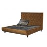 TEMPUR® Arc™ Adjustable Bed with Quilted Headboard Brown