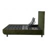 TEMPUR® Arc™ Adjustable Bed with Quilted Headboard Dark Green