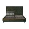 TEMPUR® Arc™ Adjustable Bed with Quilted Headboard Dark Green