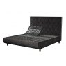 TEMPUR® Arc™ Adjustable Bed with Quilted Headboard Dark Stone
