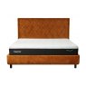 TEMPUR® Arc™ Ottoman Bed with Quilted Headboard Gold