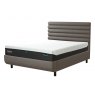 TEMPUR® Arc™ Static Disc Bed with Vectra Headboard Warm Stone Grey