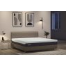 TEMPUR® Arc™ Static Disc Bed with Vertical Headboard Warm Stone