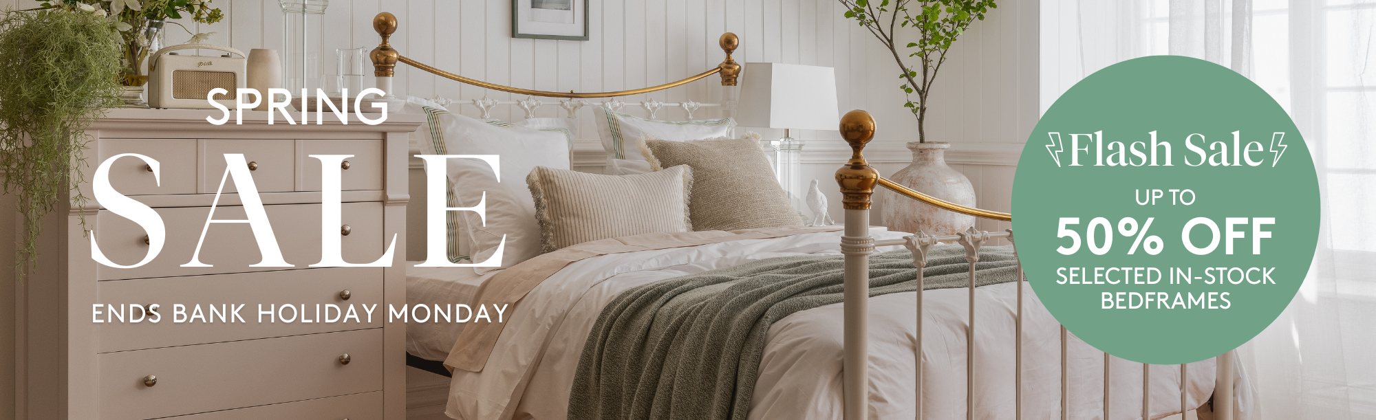 And So To Bed Spring Sale 50 Off Selected in stock Beds