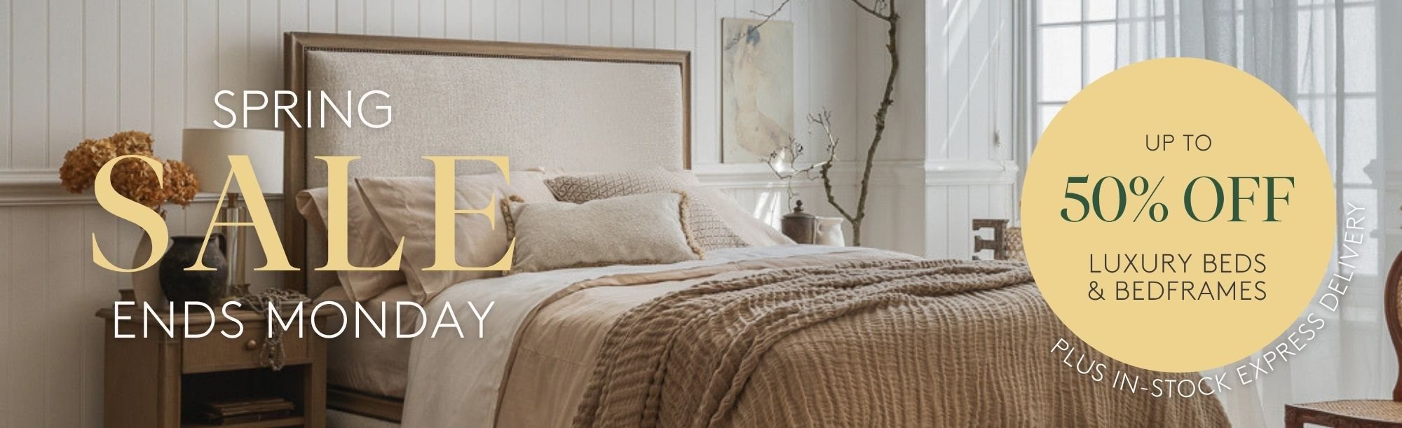 And So To Bed - Free Size Upgrade Vispring Offer