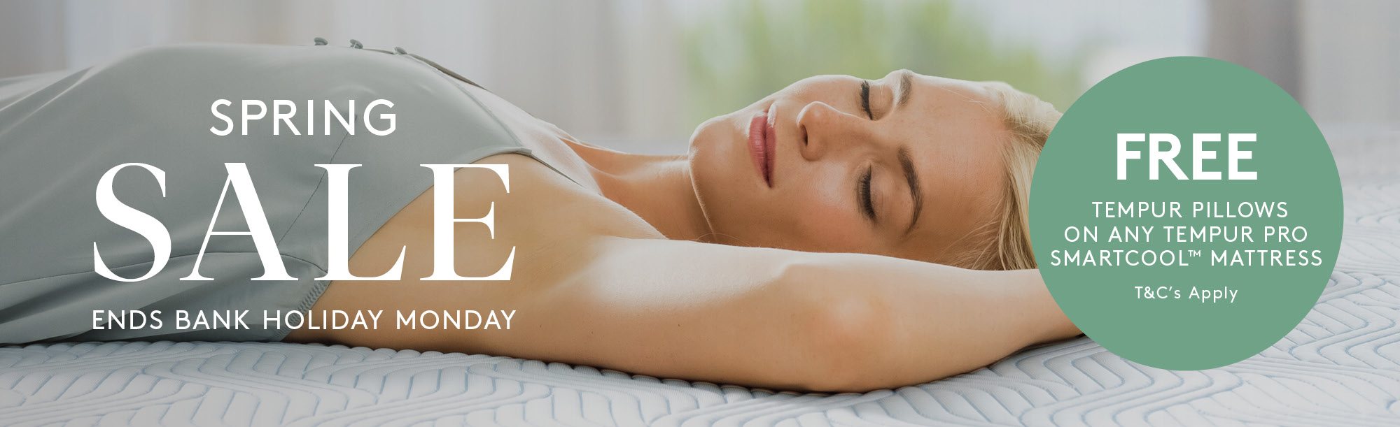 And So To Bed Spring Sale Free Tempur Pillow Offer