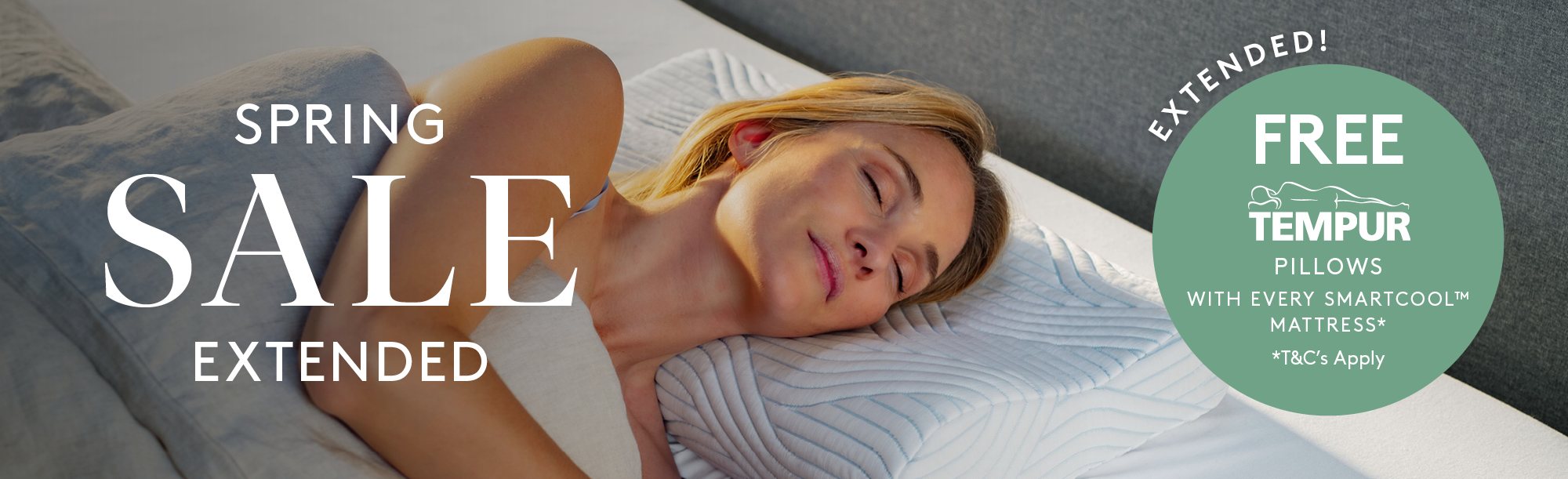And So To Bed Spring Sale Free Tempur Pillow Offer