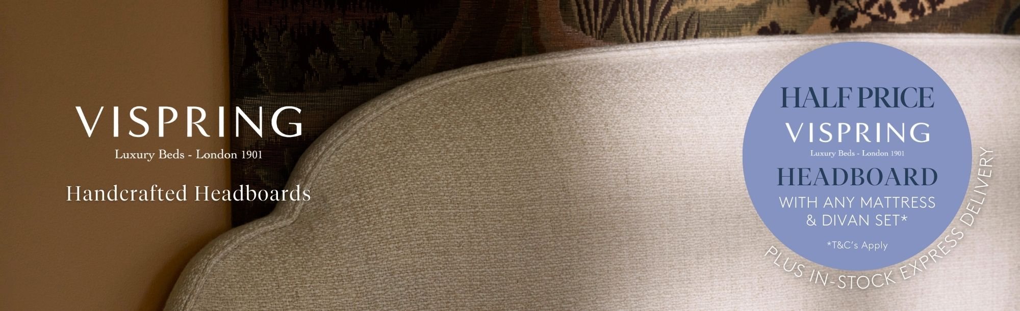 And So To Bed - Vispring Half Price Headboard Offer