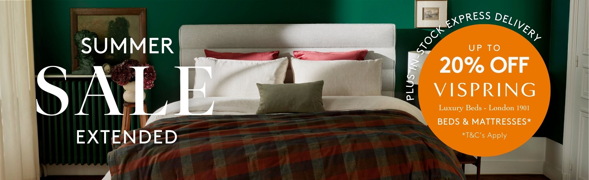 And So To Bed Summer Sale - 20 Off Vispring Beds & Mattresses Plus Express Delivery