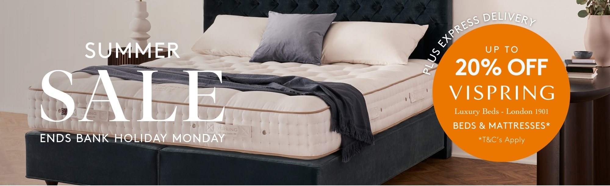 And So To Bed Summer Sale - 20 Off Vispring Beds & Mattresses Plus Express Delivery