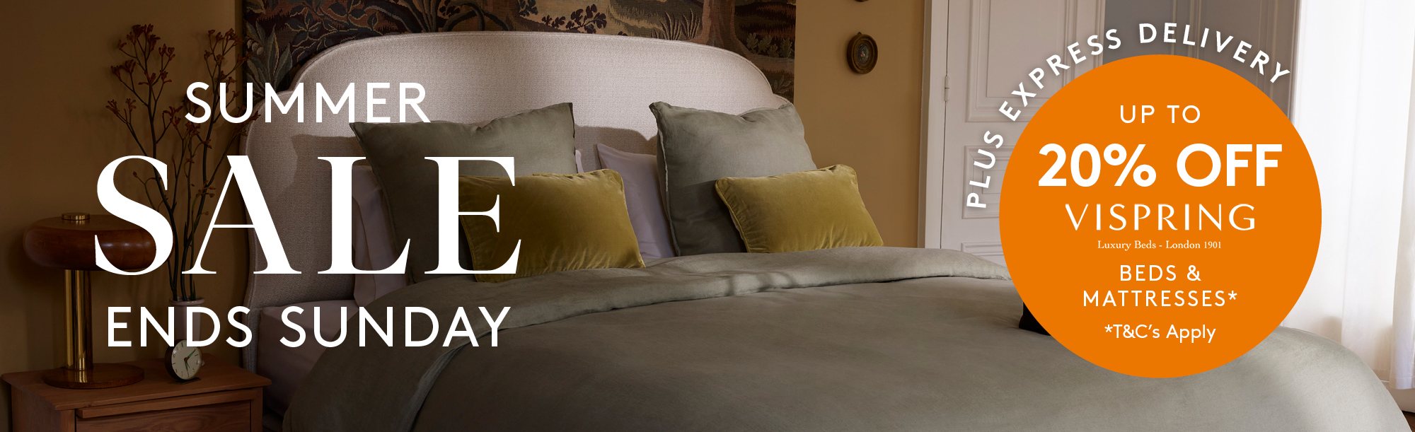 And So To Bed Summer Sale - 20 Off Vispring Beds & Mattresses Plus Express Delivery