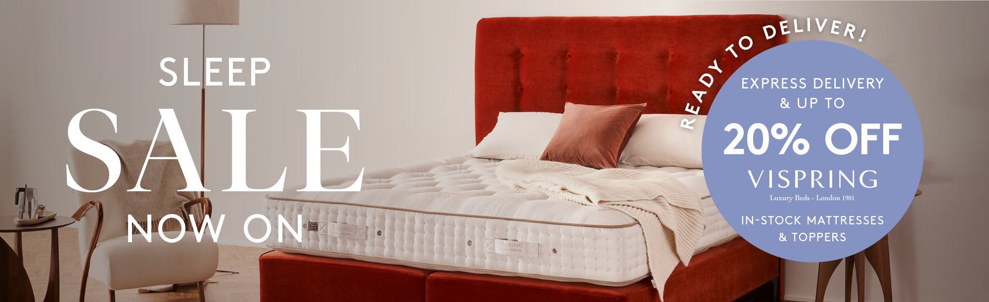 And So To Bed Sleep Sale Express Delivery In Stock Vispring Mattresses