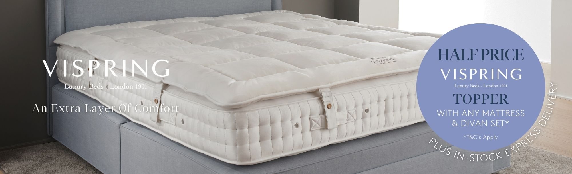 And So To Bed - Vispring Half Price Mattress Topper Offer