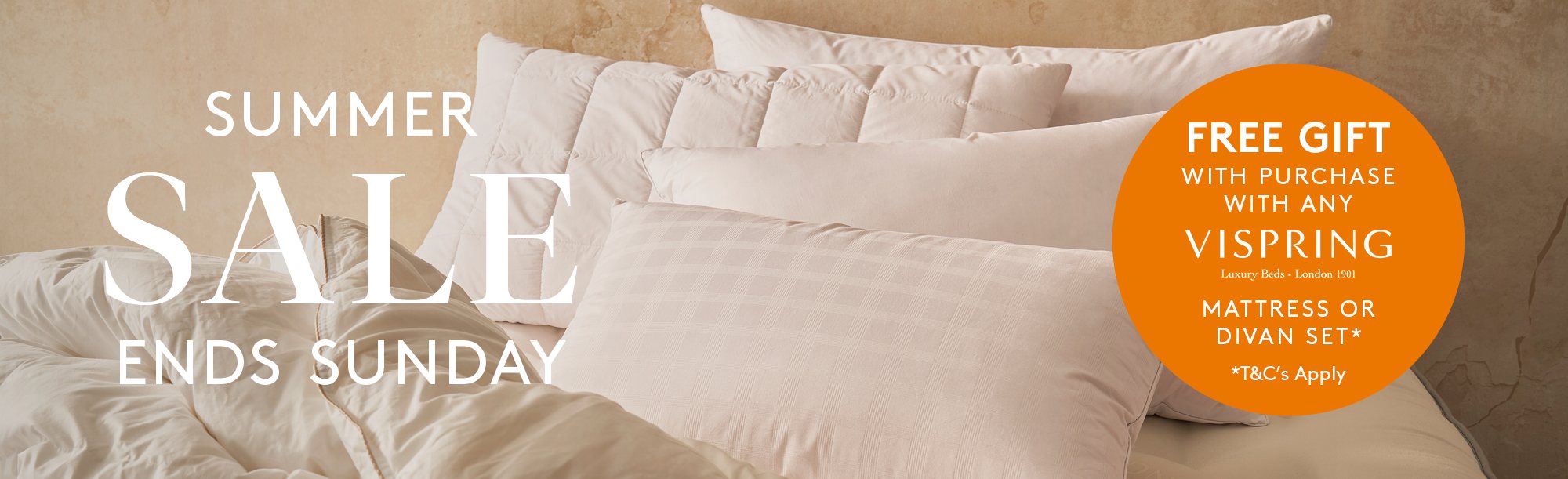 And So To Bed Summer Sale - Free Summer Gift - Vispring Offer