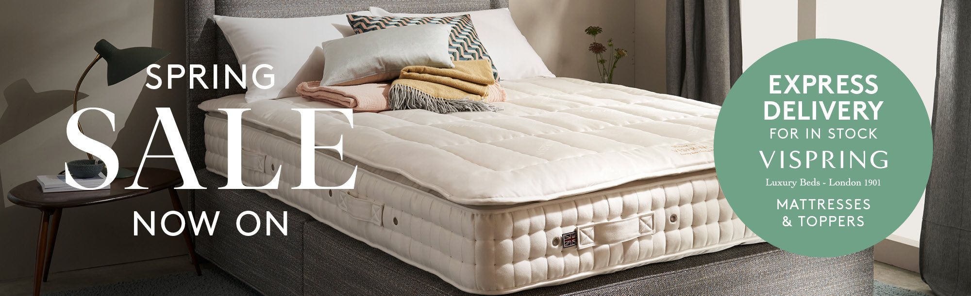 Express Delivery For In Stock Vispring Mattresses & Mattress Toppers