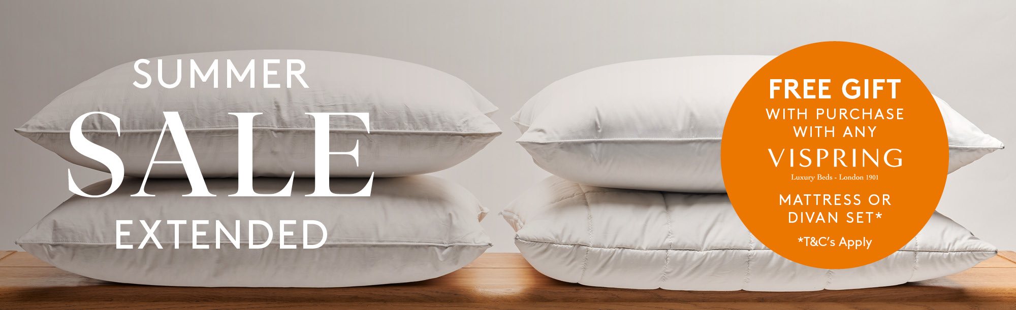 And So To Bed Summer Sale - Free Summer Gift - Vispring Offer