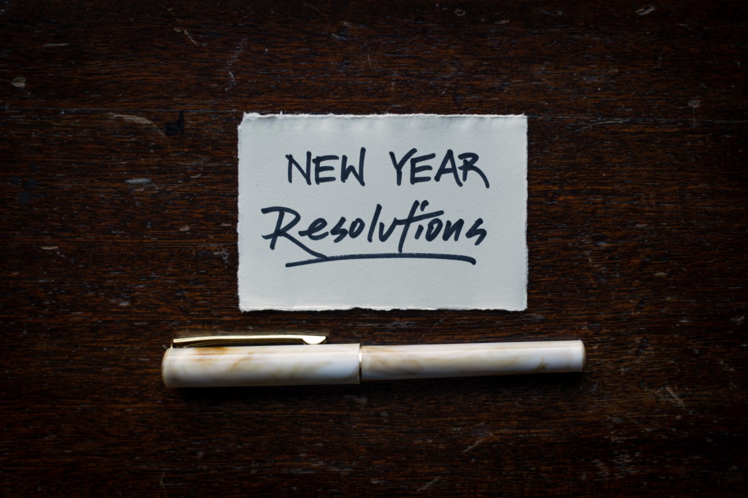 Writing New Years Resolutions