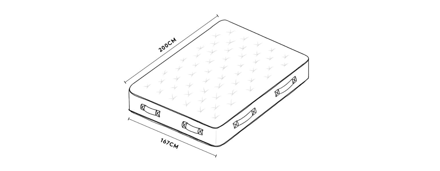 Small Super King Mattress Illustration