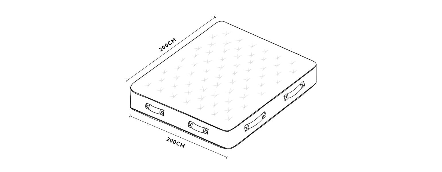 Emperor Mattress Size Illustration