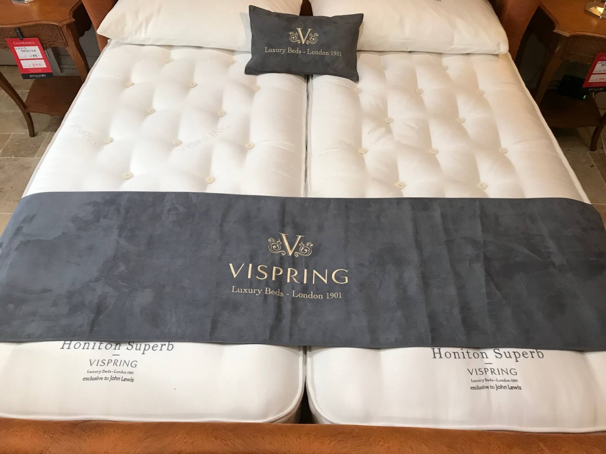 6' Vispring Honiton Z&L mattress (Med/Extra firm) EX DISPLAY Mattresses And So To Bed