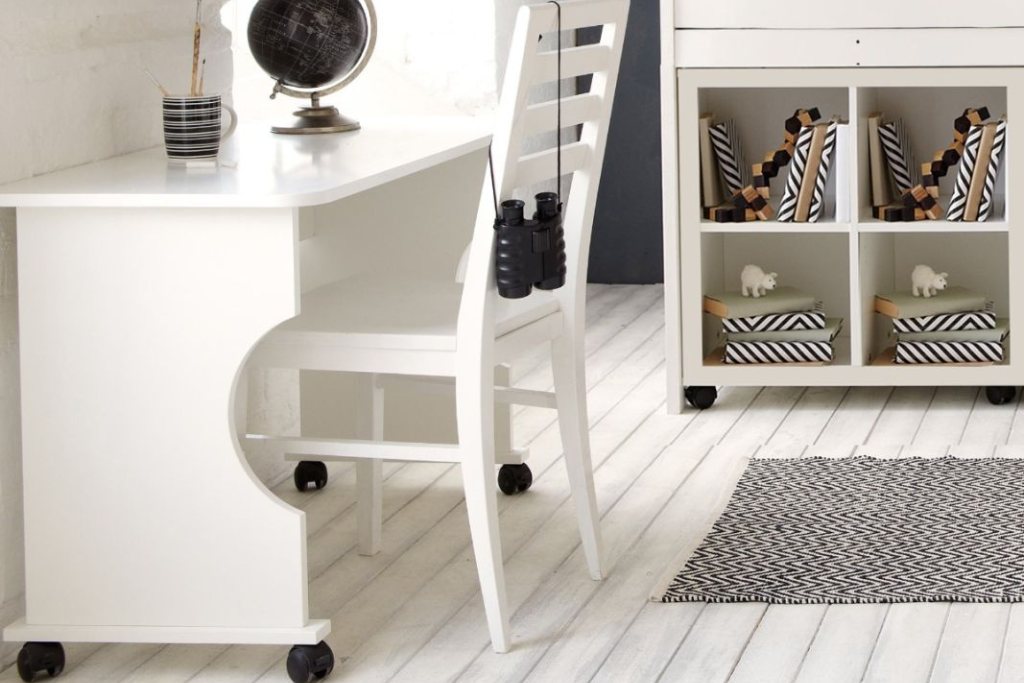 Cubix Children's Mid Sleeper With Bookcase & Roll Out Desk | And So To Bed