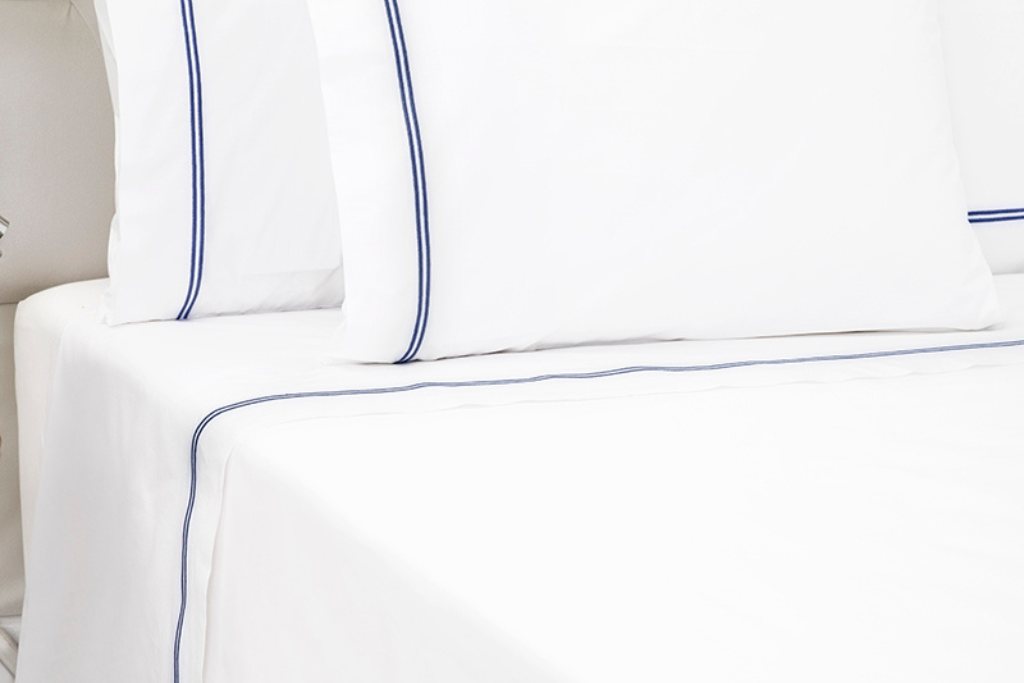 Two Row Satin Cord Flat Sheet