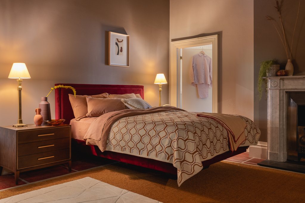 Volk upholstered on sale standard bed