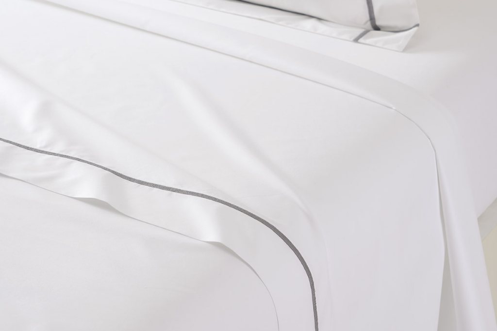 Yves Delorme Athena Flat Sheet - Pierre - La Petite Maison