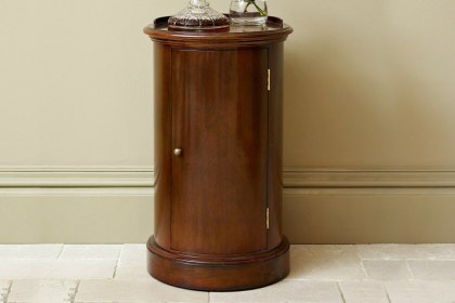 Eclectic Drum Bedside Cabinet Eclectic Drum Bedside Cabinet