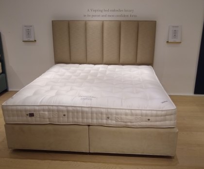 Vispring Devonshire Divan set with Headboard (Super King) - Ex Display