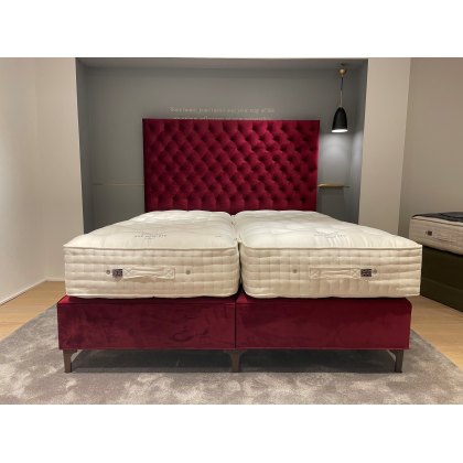 Vispring Excellence Mattress with Viceroy Low Divan & Aldo Headboard Superking  - Ex Display