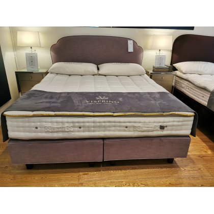 Vispring Tiara Superb Mattress & Divan set with Moncorvo H/B & Topper  - Ex-Display