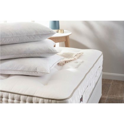 Two Luxury Vispring Pyrenean Duck Feather & Down Square Pillows (65 x 65cm)