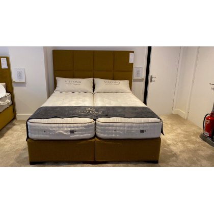 Vispring Tiara Superb Superking  Z&L Divan set with Headboard  - Ex-Display