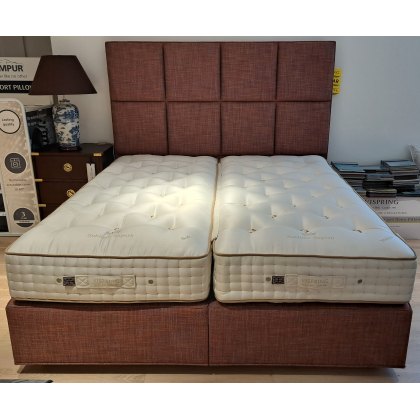 Vispring Sublime Superb Z&L Divan Set with Headboard Superking size -EX DISPLAY