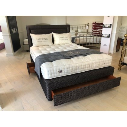 Vispring Baronet Superb Kingsize drw divan set with Headboard - Ex Display