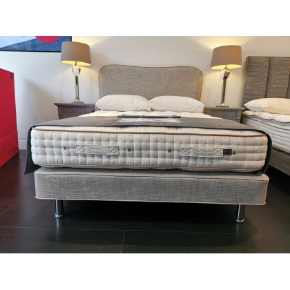 Vispring Tiara Superb  Kingsize Divan set with Lennox Headboard - Ex Display