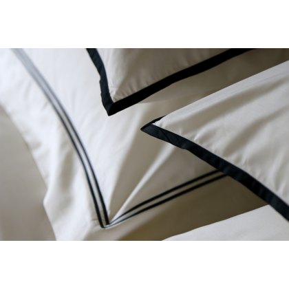 Two Row Satin Cord Oxford Pillowcase Pair Two Row Satin Cord Oxford Pillowcase Pair