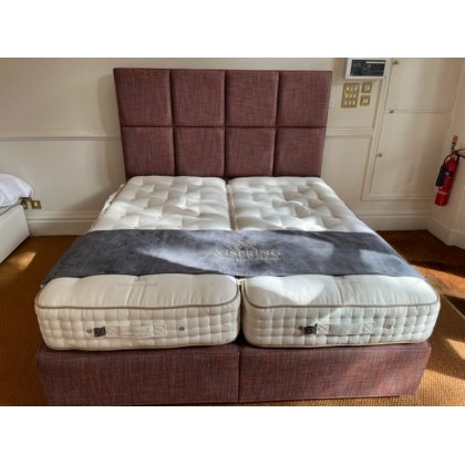 Vispring Tiara Superb Superking  Z&L Divan set with Atlas Headboard  - Ex-Display