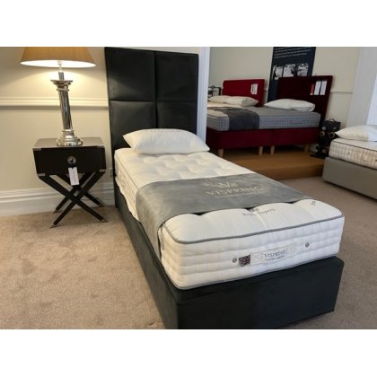 Vispring Regal Superb - Long single 3' (90 x 200cm) firm - Mattress & Divan Set & Atlas Headboard
