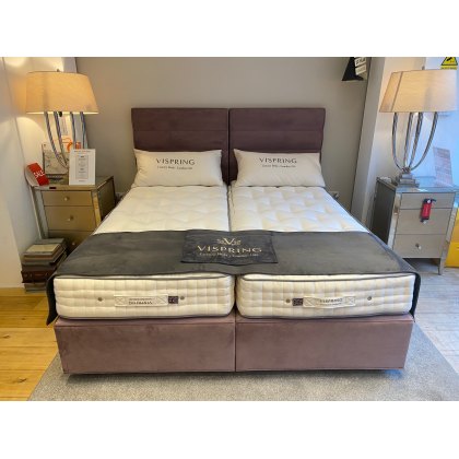 Vispring Regal Superb Superking size Z&L Divan Set & Triton Headboards  - Ex Display