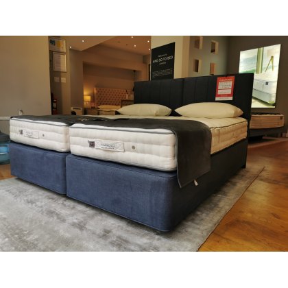 Vispring Dartington Divan set  Zip & Link with Hera Headboard - Ex Display