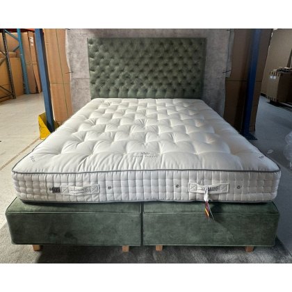 Vispring Regal Superb Superking Size Divan Set with Aldo Headboard- Ex Display