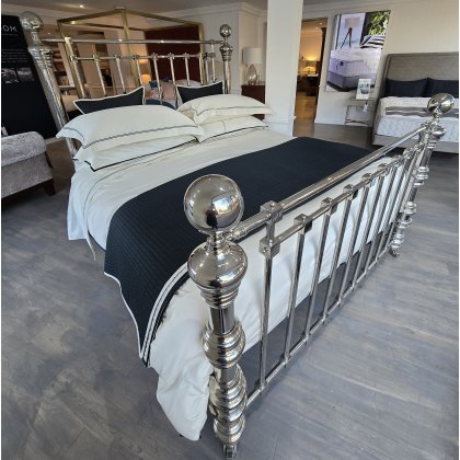 Dickens Nickel Bedstead + Platform Base - Super King Size - Ex Display